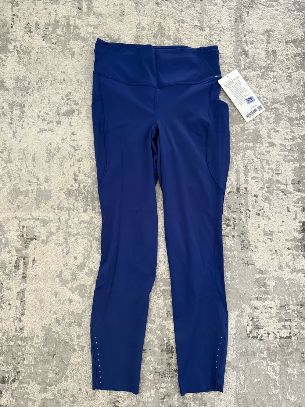 NWT lululemon fast and free tights 5 pockets HR 25” size 8 club blue
